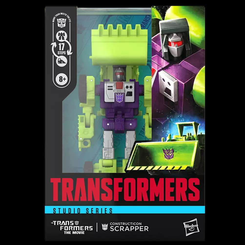 The Transformers: The Movie Generations Studio Series Voyager Class Action Figure Constructicon Scrapper