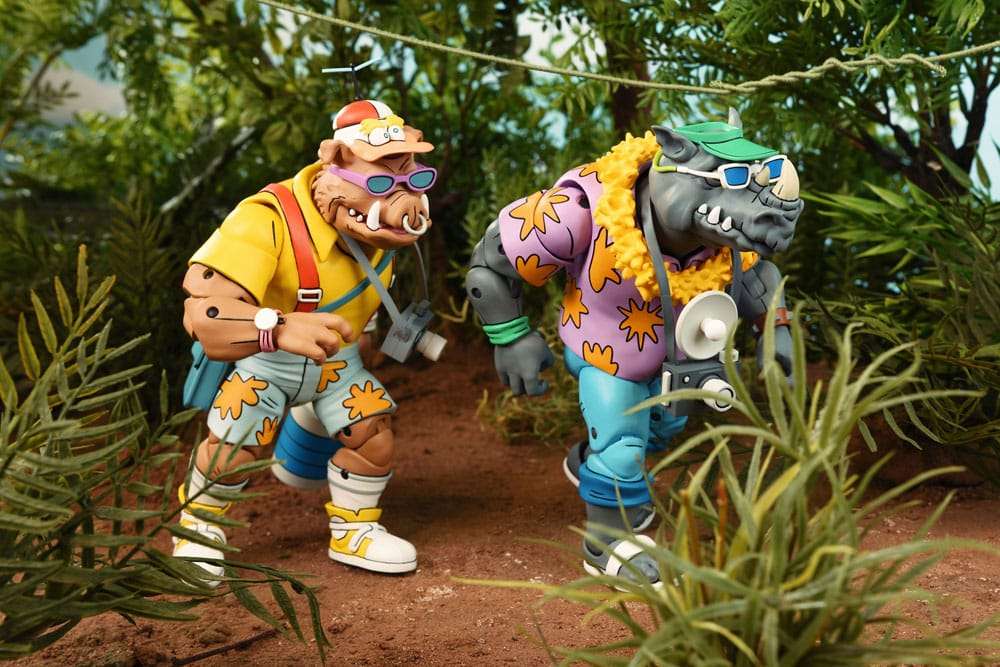 Tmnt Cartoon Vacation Bebop And Rocksteady Af 2-Pk
