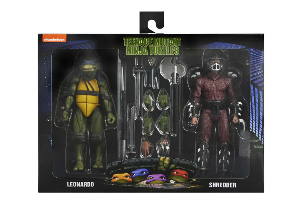Tmnt 1990 Roof Top Battle Shredder Vs Leo 2-Pack