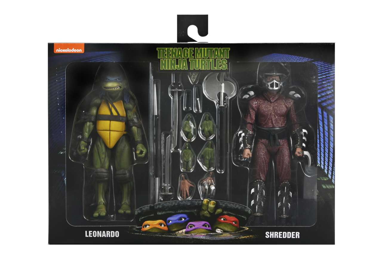 Tmnt 1990 Roof Top Battle Shredder Vs Leo 2-Pack