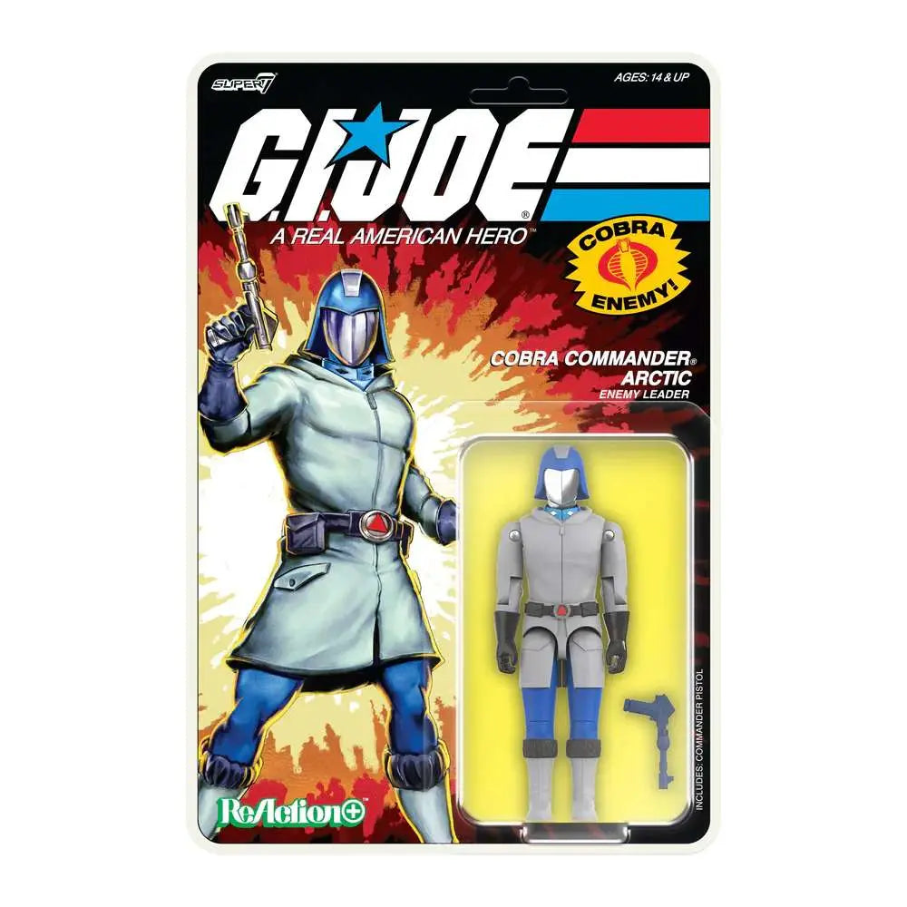 G.I. Joe W03 Arctic Cobra Commander (Cartoon) Reaction+ Figure