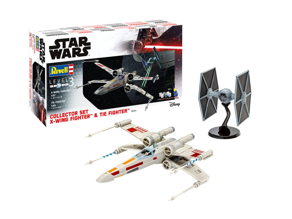 Star Wars Model Kit Gift Set 1/57 X-Wing Fighter & 1/65 TIE Fighter