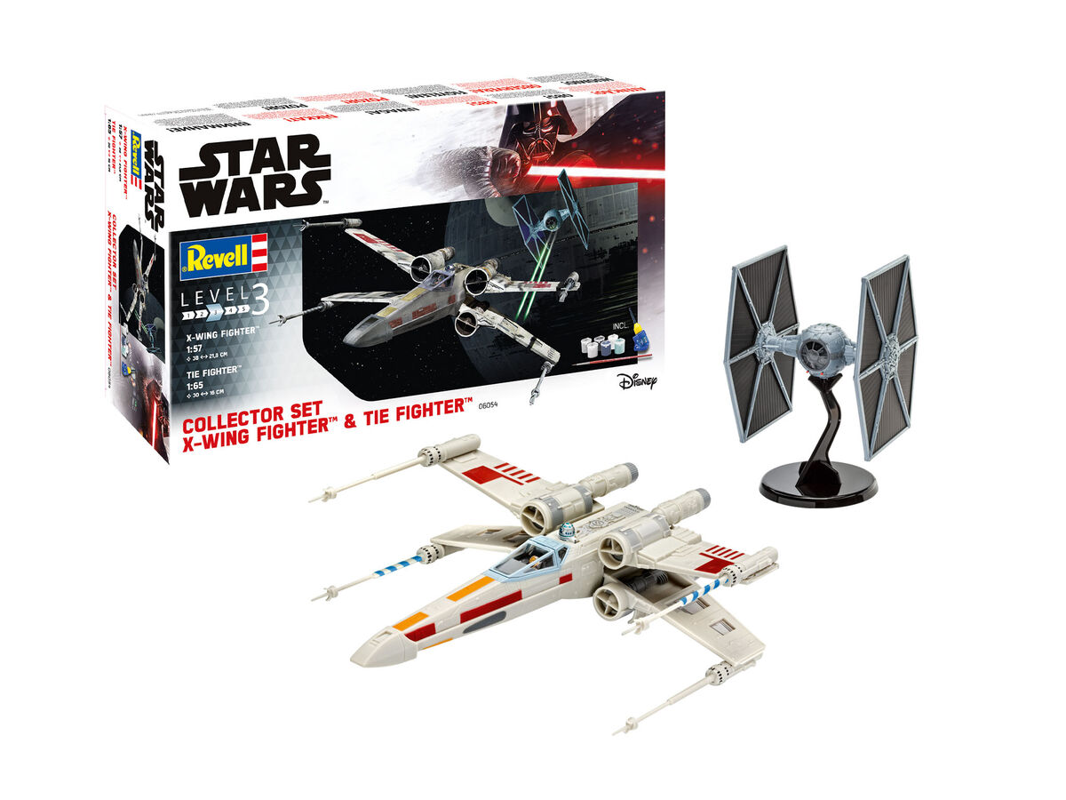 Star Wars Model Kit Gift Set 1/57 X-Wing Fighter & 1/65 TIE Fighter