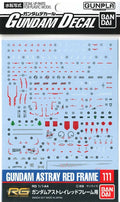 Gundam Decal 111 RG Gundam Astray Red