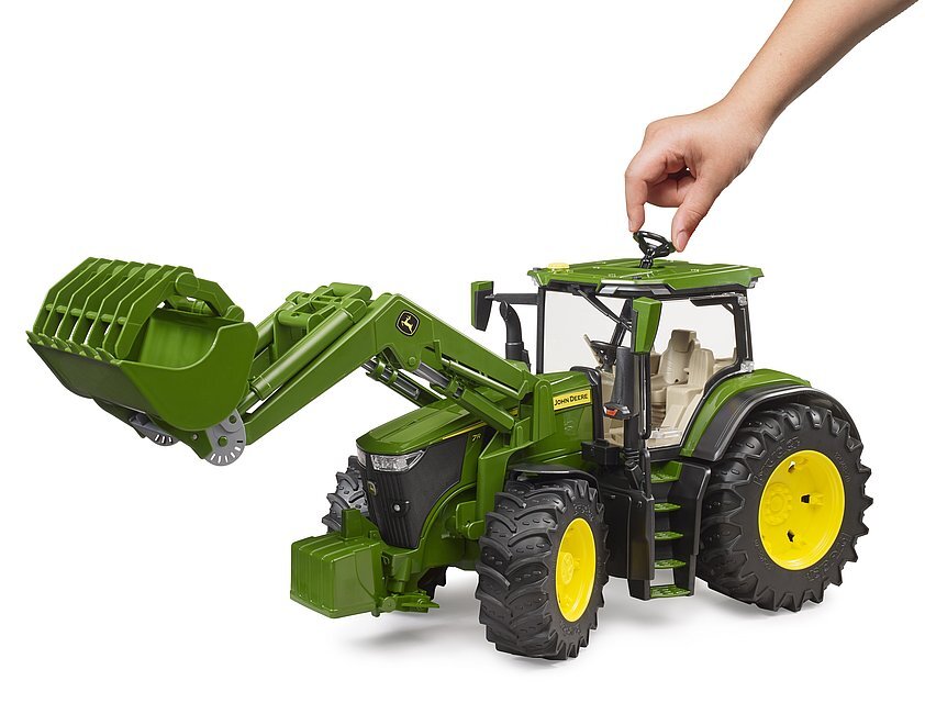 BRUDER JOHN DEERE 7R 350 CON CARICATRICE FRONTALE