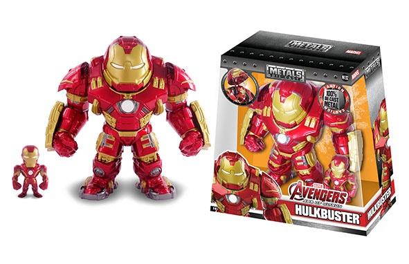 Marvel Jada Metals Die Cast Hulkbuster 15,5 cm con Iron Man figura rimovibile