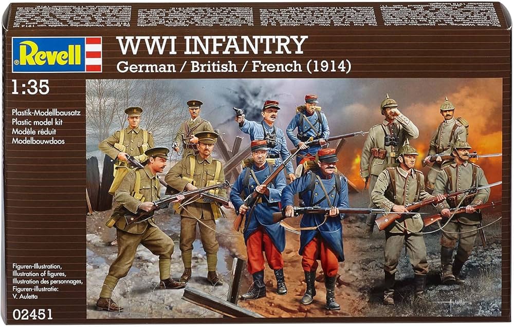 WWI German, UK, France Infantry Set