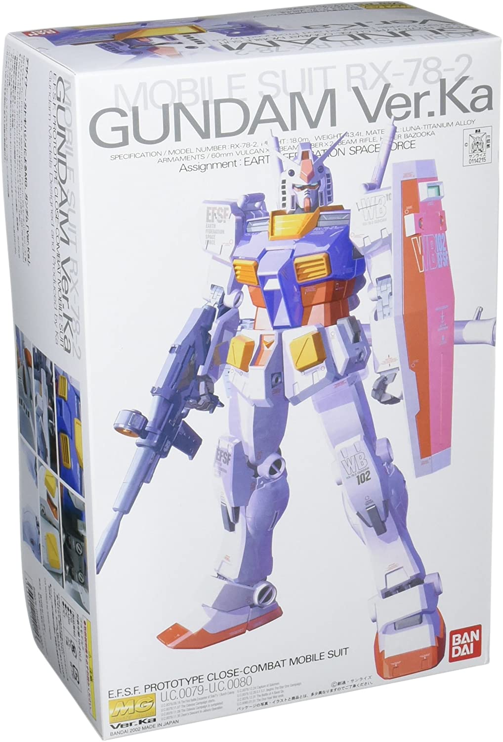 RX-78-2 Gundam Ver.ka MG Bandai