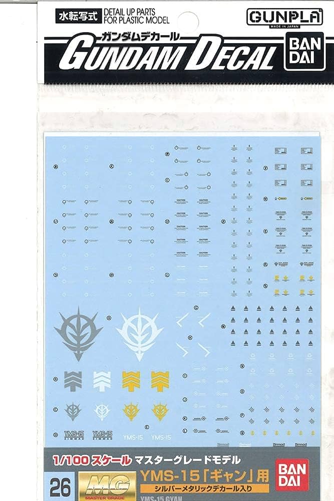 Gundam Decal MG for YMS-15 Gyan