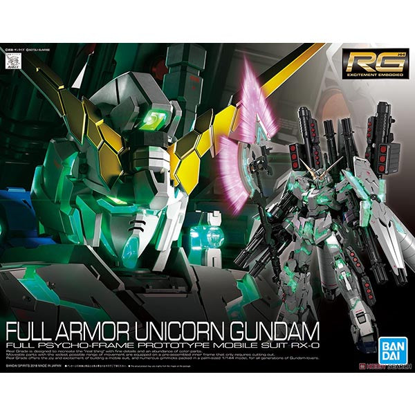 RG Gundam Unicorn Full Amror
