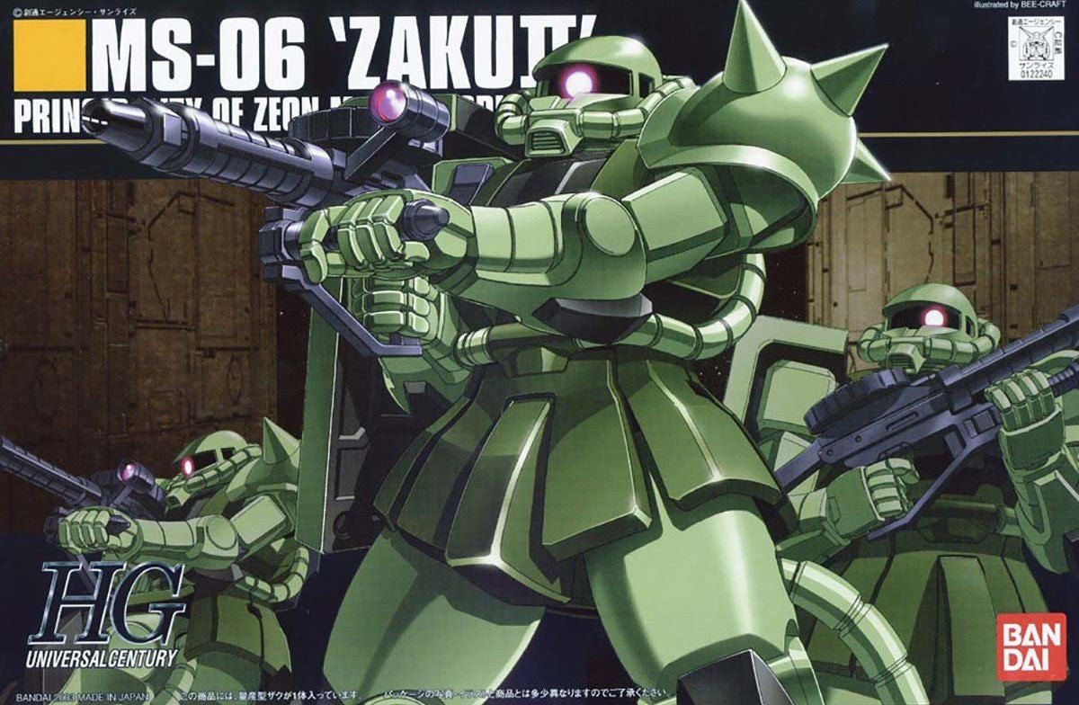 MS-06 Zaku II Mass Production Type HGUC Bandai