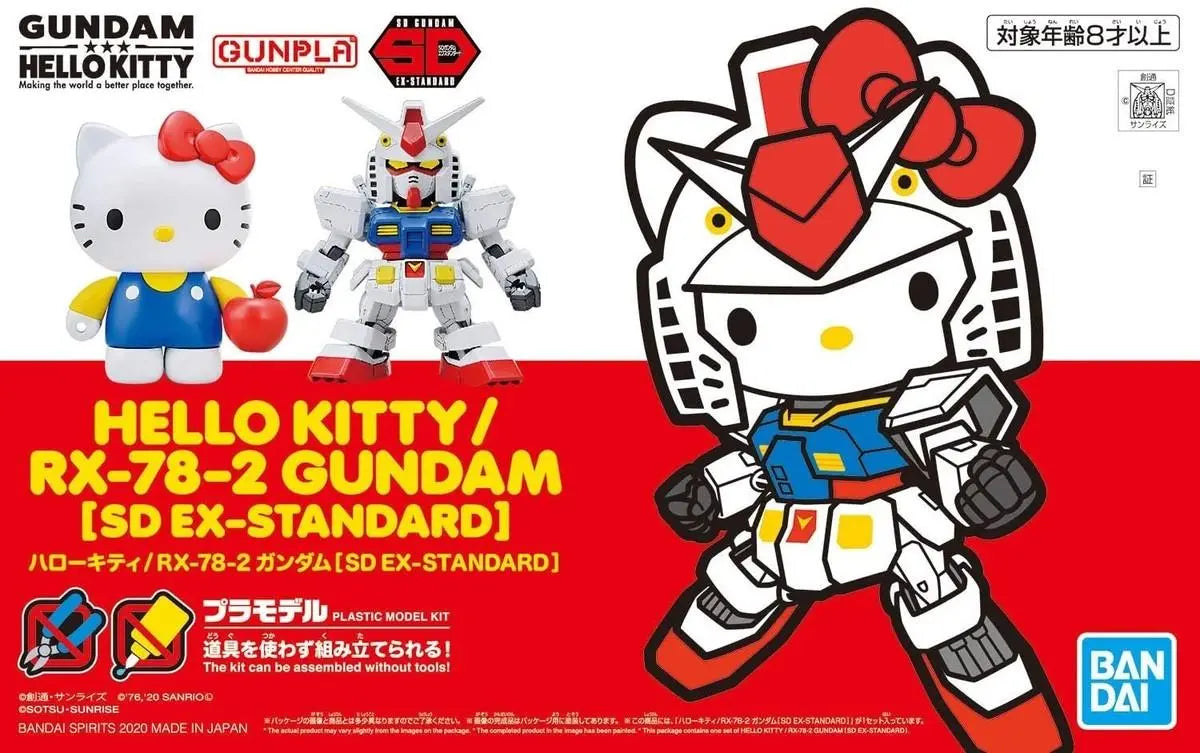 SD Hello Kitty Gundam RX-78-2 EX Stand