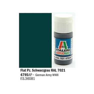 Flat PZ. Schwarzgrau RAL 7021