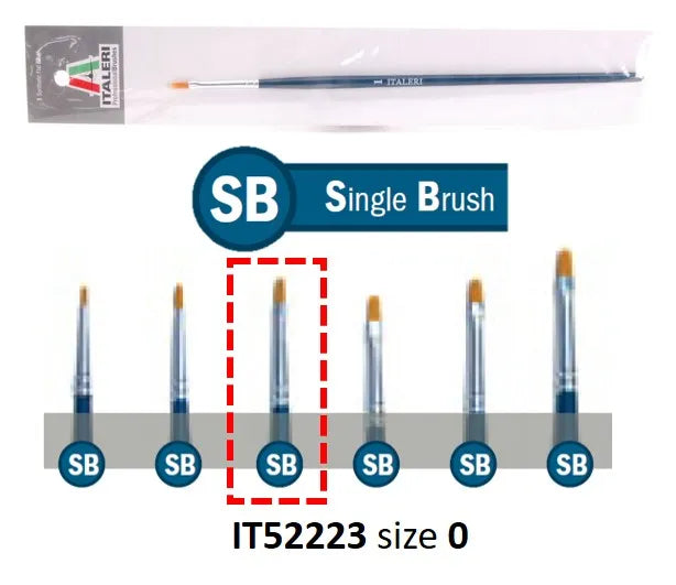 Brush Synthetic Flat 0
