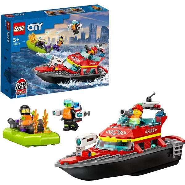 LEGO City 60373 – Barca di Soccorso Antincendio