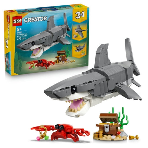 LEGO Creator 31381 Squalo con Scrigno del Tesoro