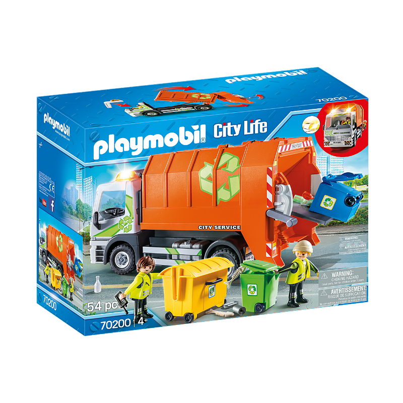 Playmobil City Life Camion della spazzatura