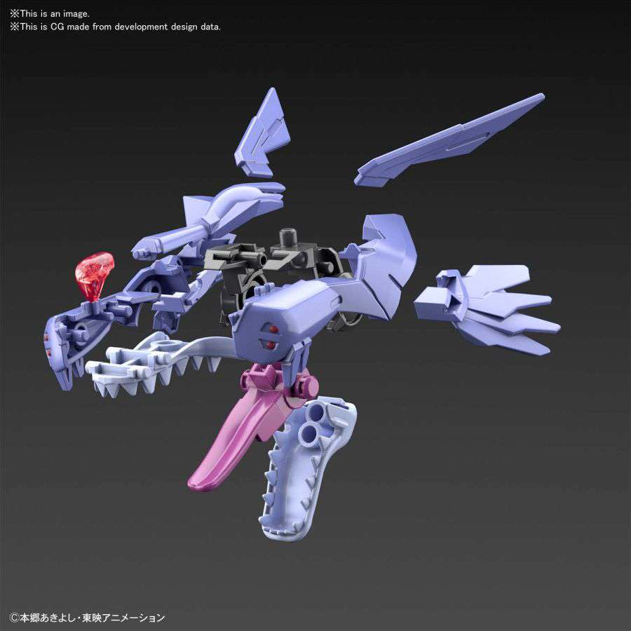 Figure Rise Digimon Metal Garurumon model kit
