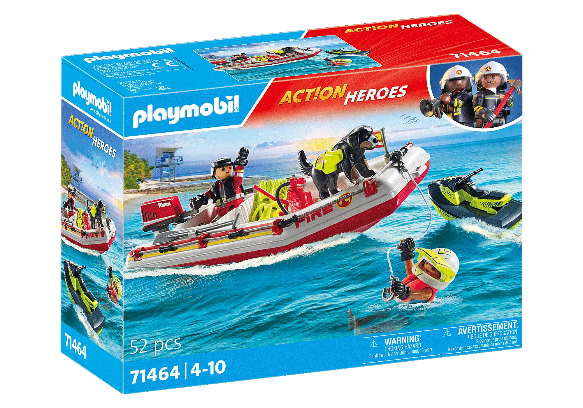 Playmobil Gommone dei pompieri