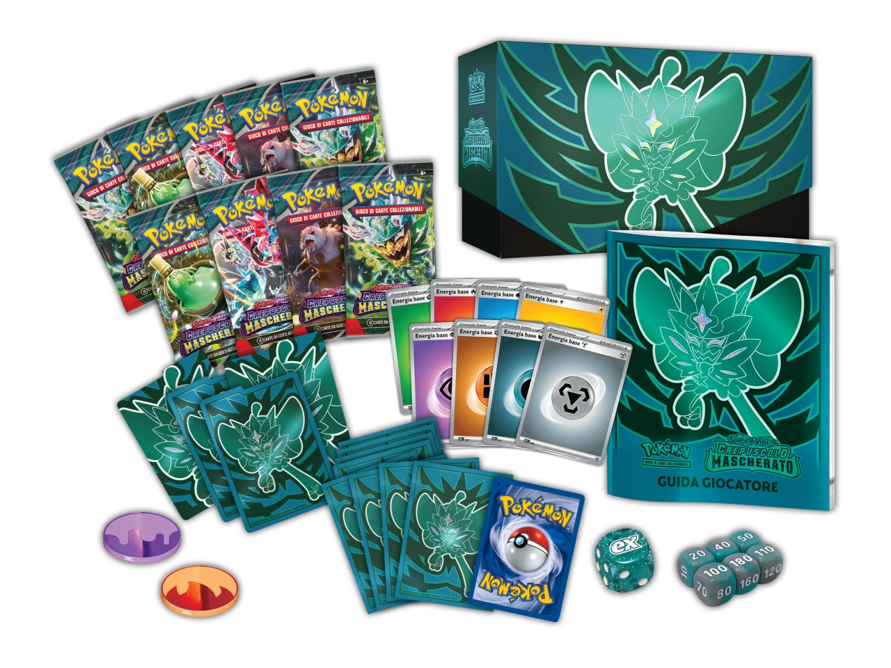Pokemon Set allenatore fuoriclasse Scarlatto e Violetto Crepuscolo Mascherato