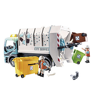 PLAYMOBIL City Life 70885 Camion smaltimento rifiuti con lampeggiante