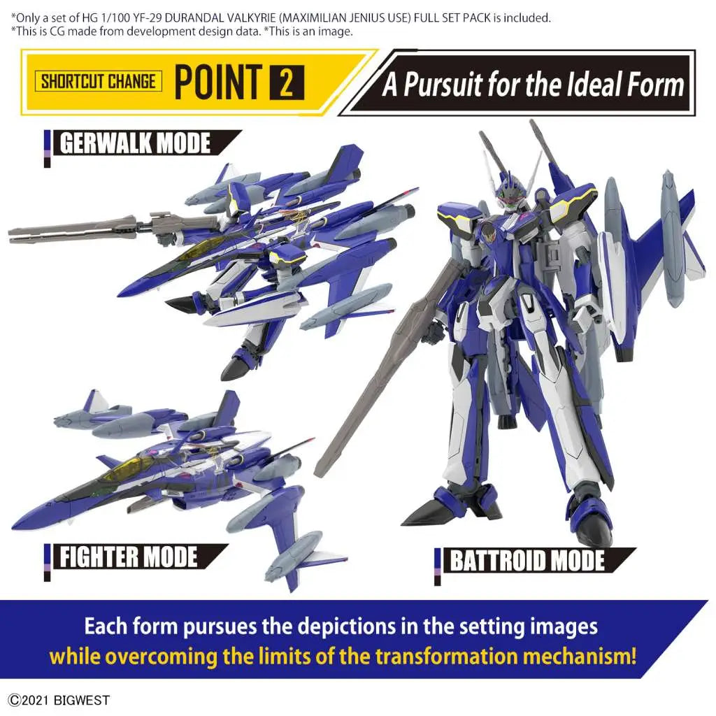 Hg Yf-29 Durandal Valkyrie Maximilian Full Set Pack