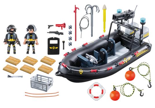Playmobil Action Gommone unità speciale