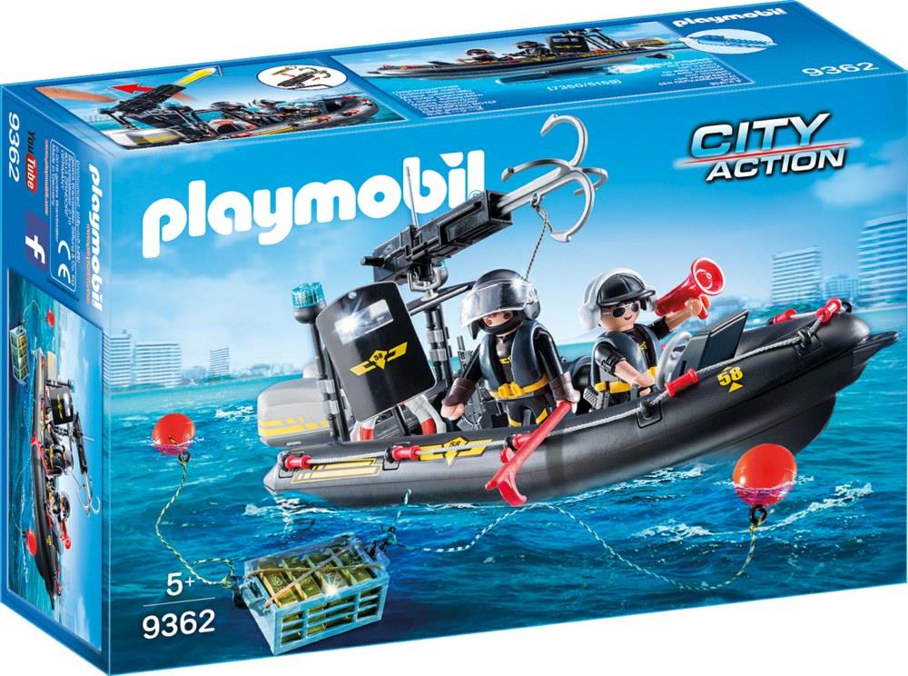 Playmobil Action Gommone unità speciale