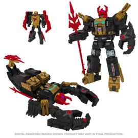 Tranformers Gensel Titan Black Zarak Action Figure