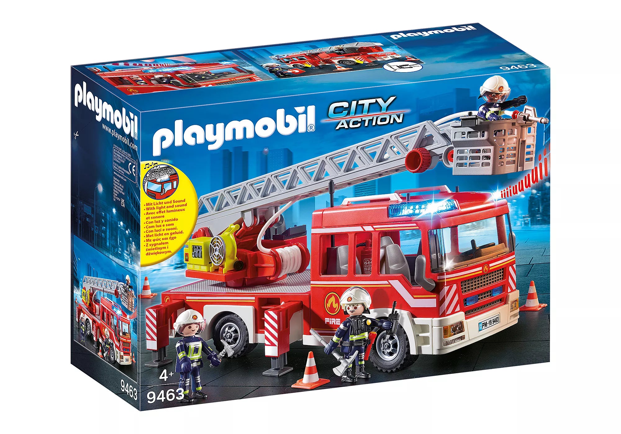 Playmobil City Action Autoscala vigili del fuoco