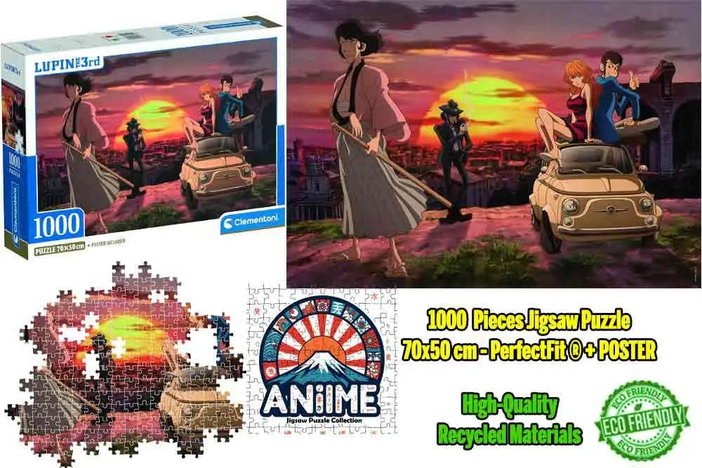 Anime Puzzle Collection - Lupin The 3rd - Sunset - Jigsaw Puzzle 1000 Pcs
