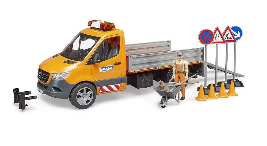 BRUDER 02677 – MB Sprinter Lavori Stradali con Personaggio