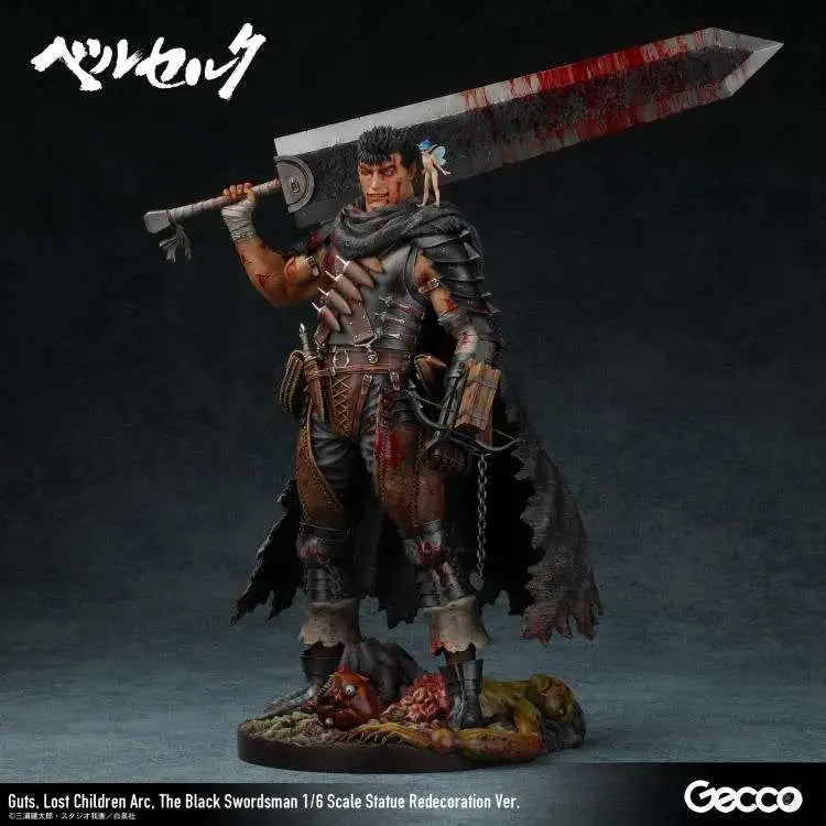 Berserk Guts Black Swordman Lost Children Arc Redeco 1/6 Scale Statue