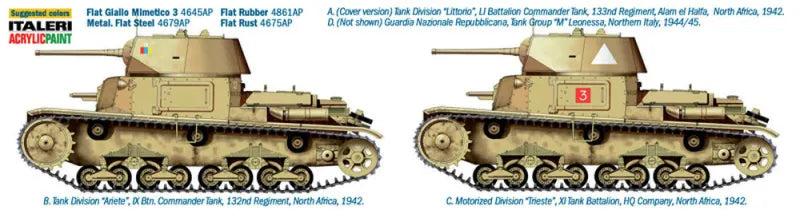 Carro Armato M14/41 Serie with Italian Infantry Italeri