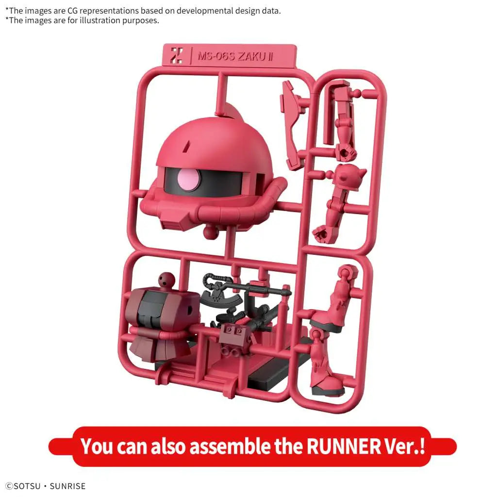 Charzaku-kun Dx Set With Runner Recreation Parts