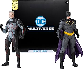 DC Collector Action Figures Pack of 2 Omega (Unmasked) & Batman (Bloody)(Gold Label)