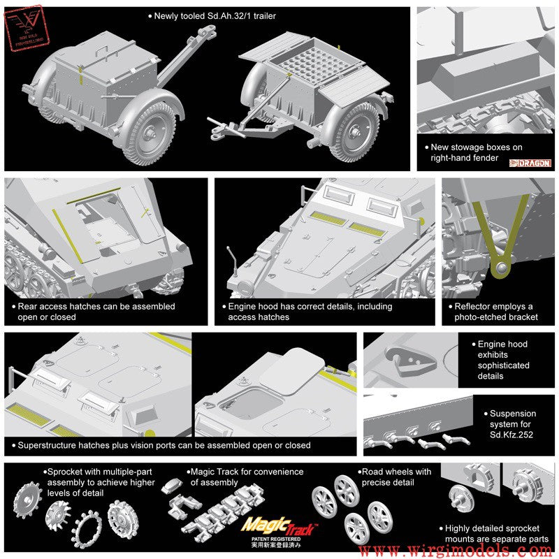 SD.KFZ252 Gepanzerte mit Trailer