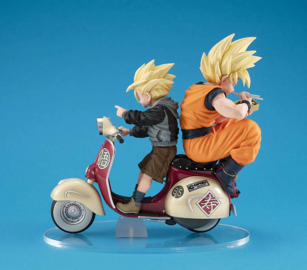 Desktop Real Mccoy Ex Dragon Ball Z Ss Son Goku & Ss Son Gohan & Motorbike