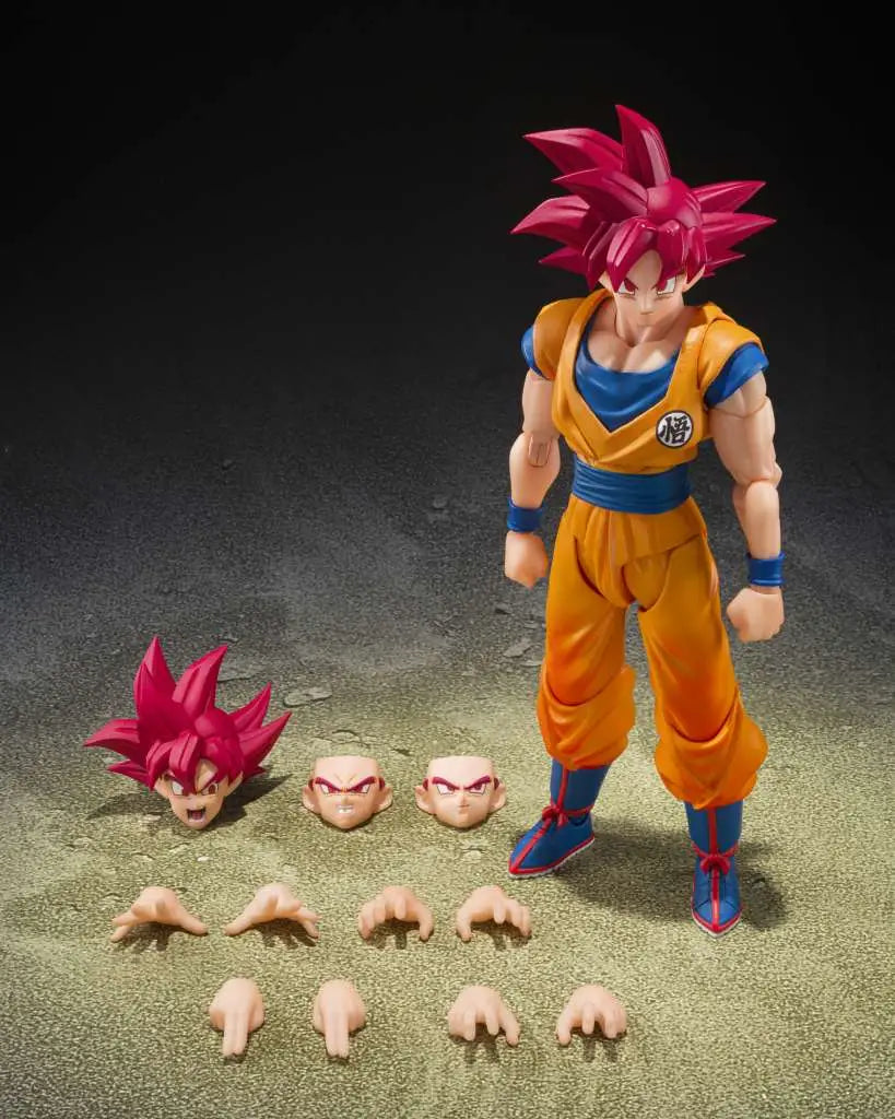 Dragon Ball Super Saiyan God Son Goku God Aura S.h.figuarts