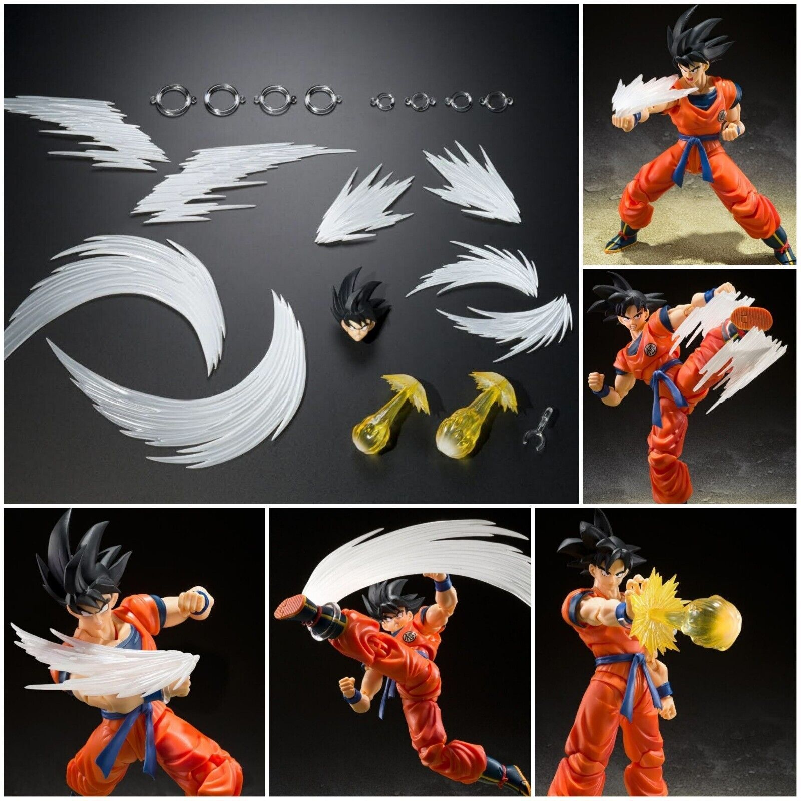 Dragon Ball Z S.H. Figuarts Accessories Son Goku's Effect Parts Set