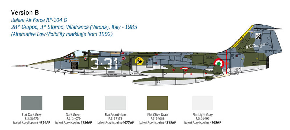 F-104G Recce (upgraded edition)