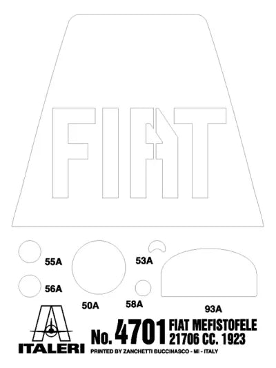 Fiat Mefistofele 21706 c.c Italeri