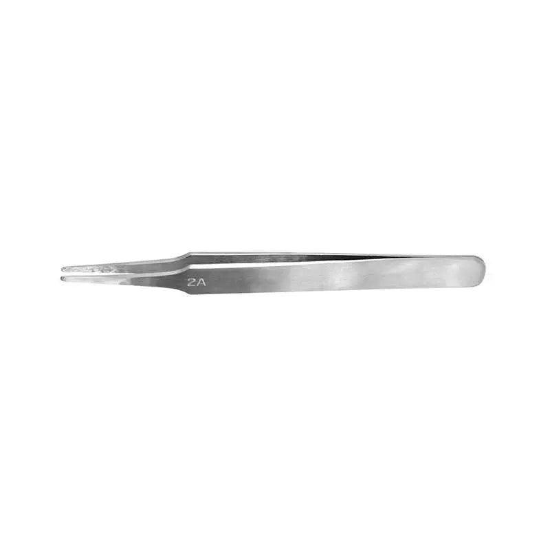 Flat Round Stain Steel Tweezers 120 MM