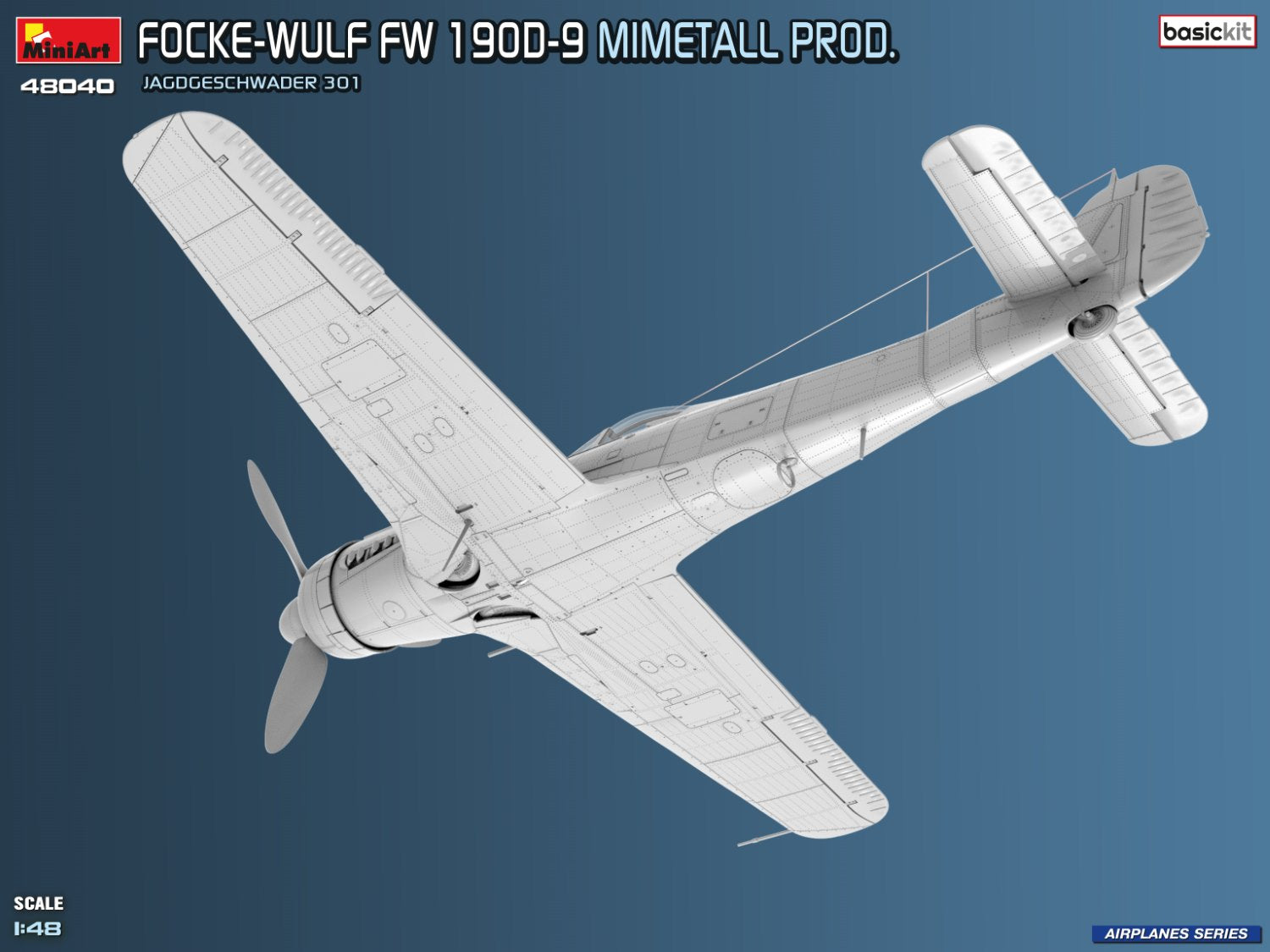 Focke-Wulf Fw 190D-9. Mimetall Prod. Basic Kit. Jagdgeschwader 301