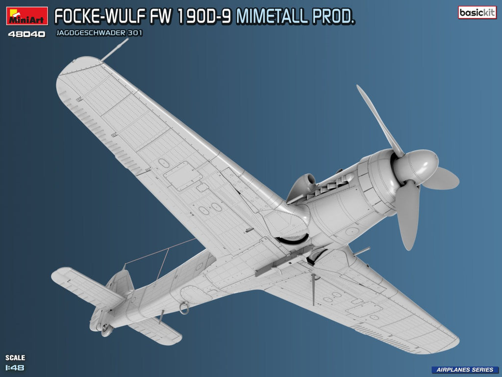 Focke-Wulf Fw 190D-9. Mimetall Prod. Basic Kit. Jagdgeschwader 301