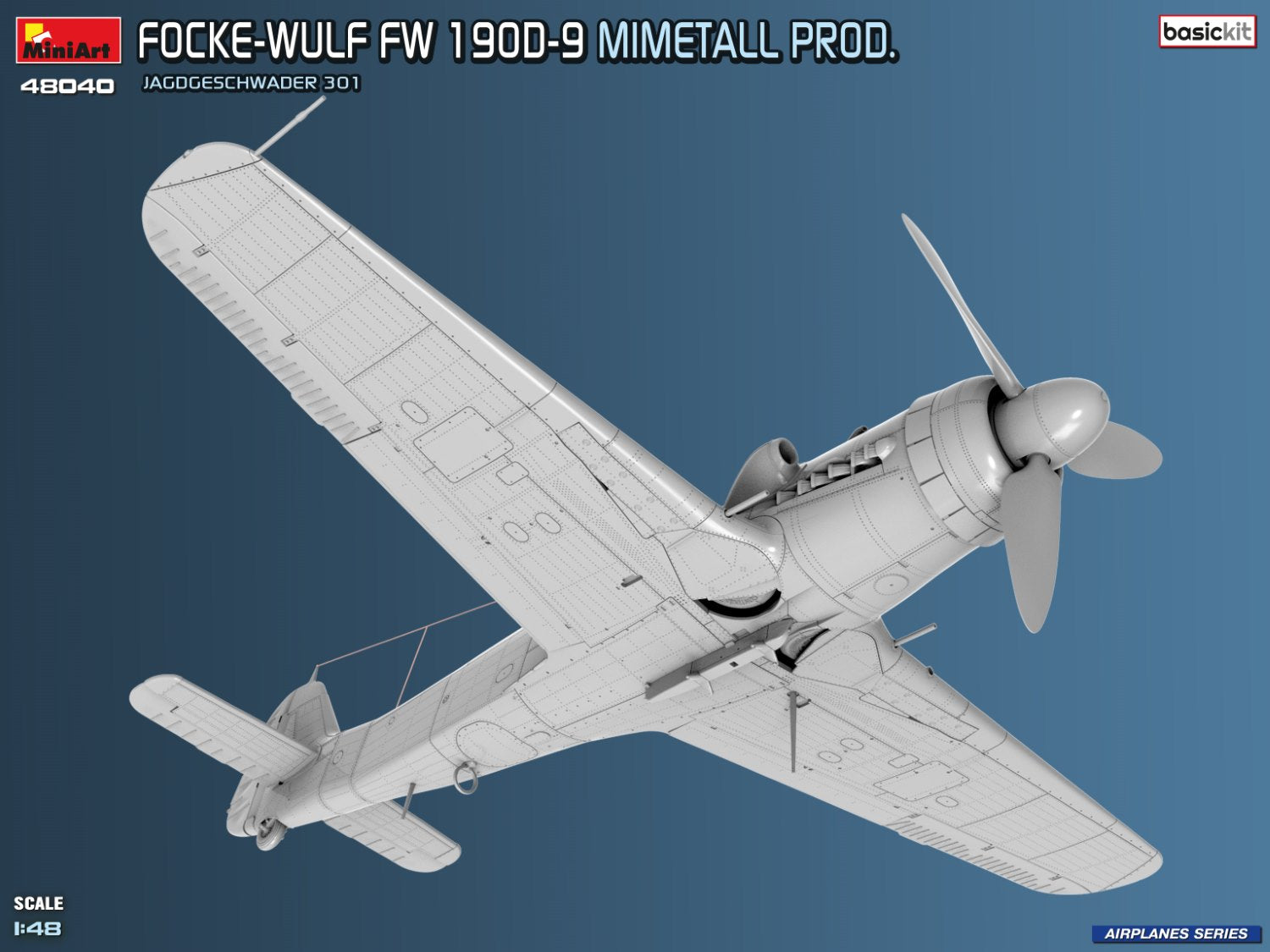 Focke-Wulf Fw 190D-9. Mimetall Prod. Basic Kit. Jagdgeschwader 301