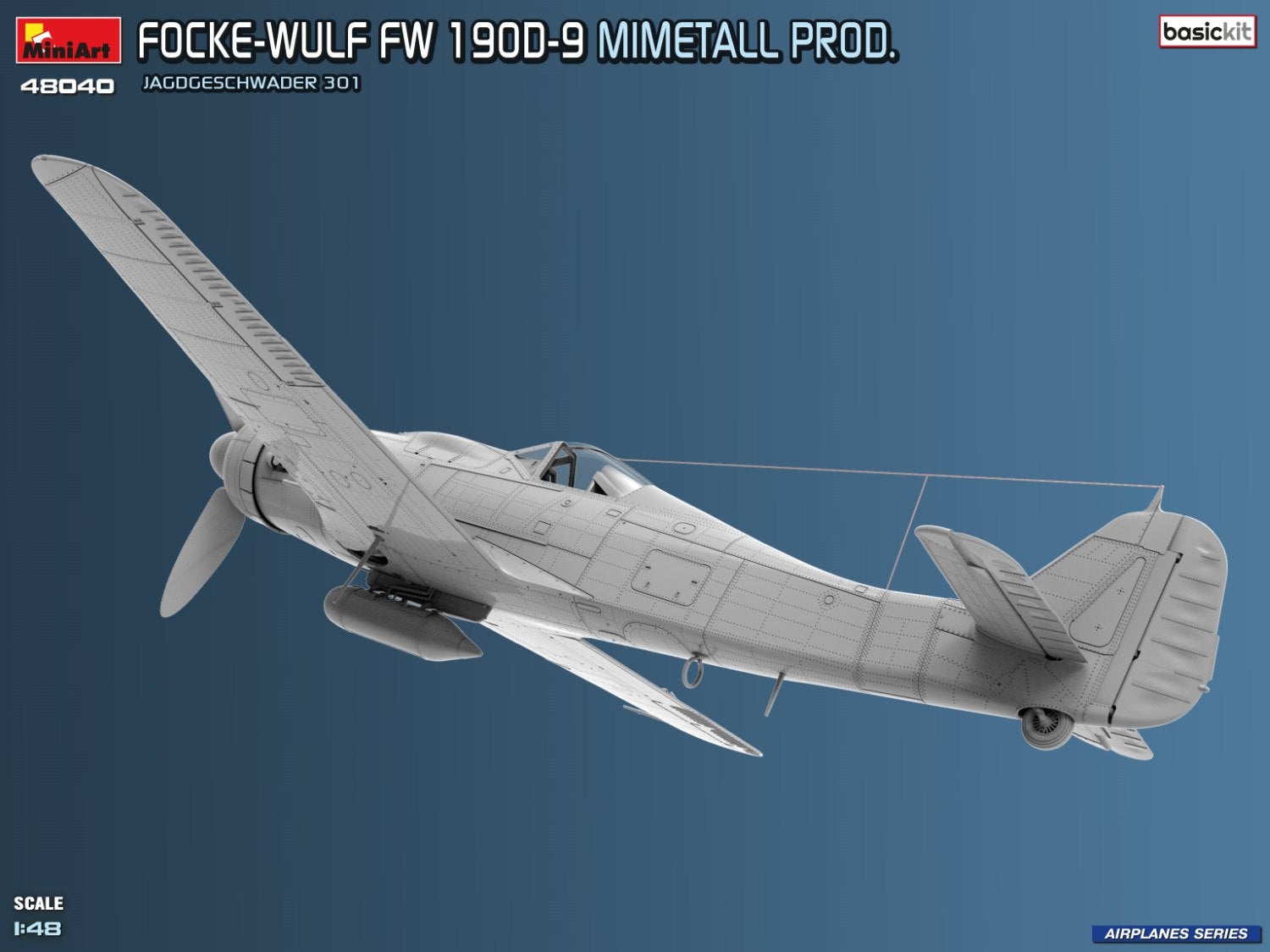 Focke-Wulf Fw 190D-9. Mimetall Prod. Basic Kit. Jagdgeschwader 301