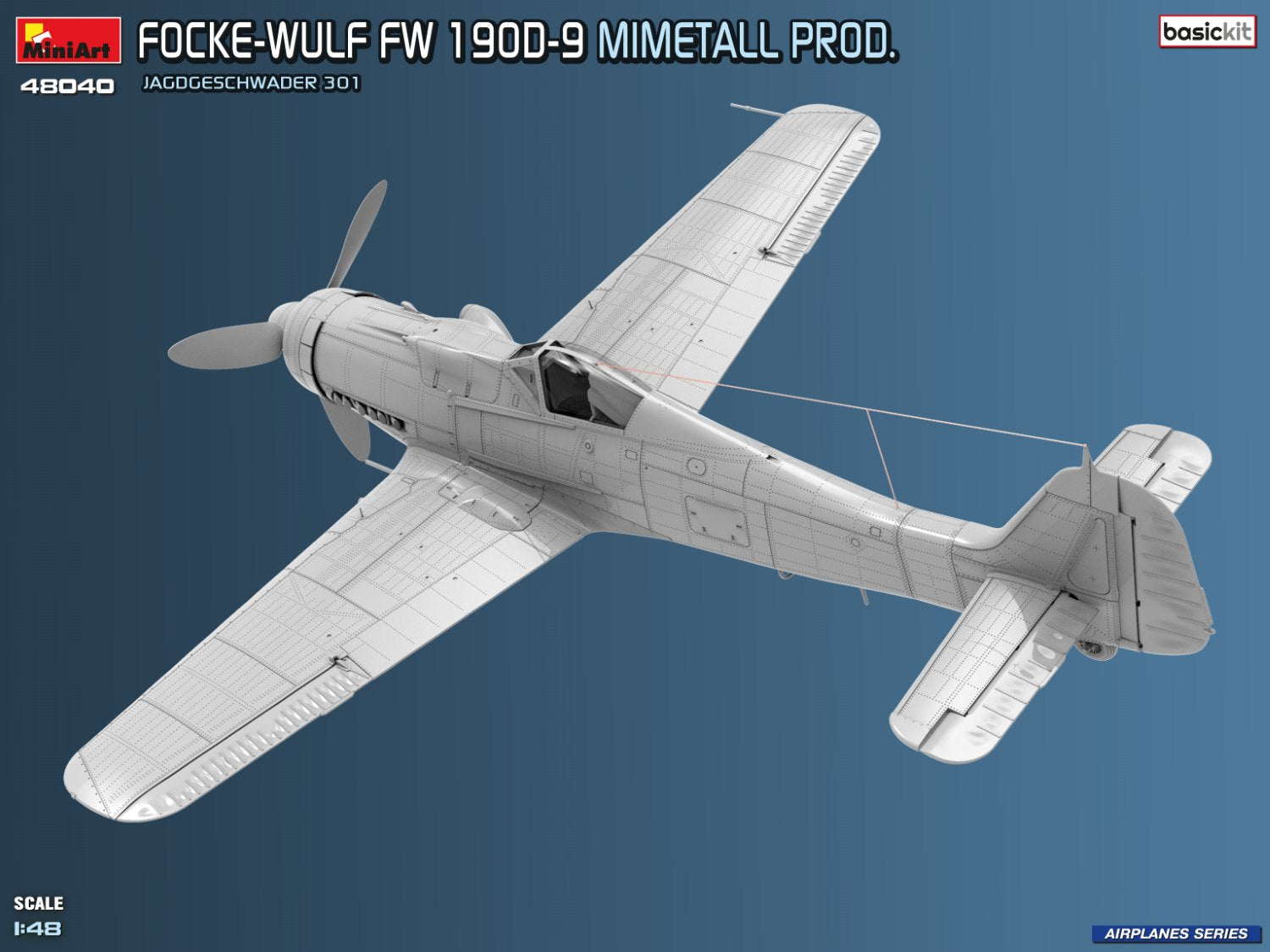 Focke-Wulf Fw 190D-9. Mimetall Prod. Basic Kit. Jagdgeschwader 301