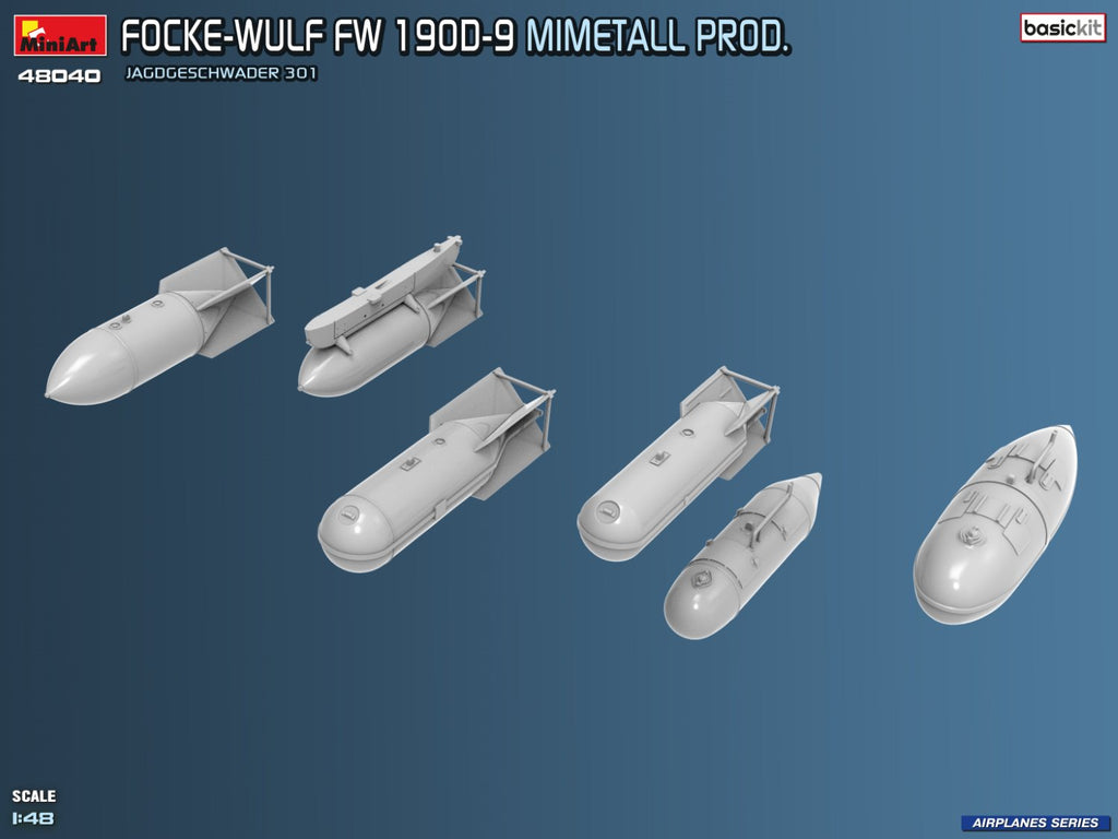 Focke-Wulf Fw 190D-9. Mimetall Prod. Basic Kit. Jagdgeschwader 301