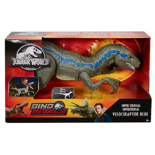 Jurassic World Velociraptor Blue Super Colossale
